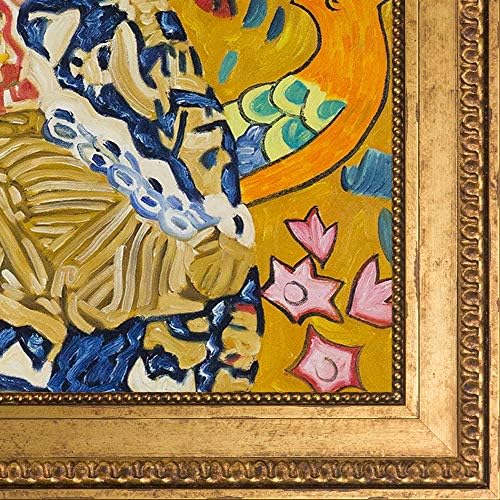 overstockArt Signora Con Ventaglio tumačenje umjetničkih djela Klimt, Srebrna lopatica sa vrtložnom usnom