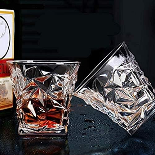 Depila Whisky Decantador Whisky naočare, staromodne kristalne naočare sa dvostrukim zidom, čaše