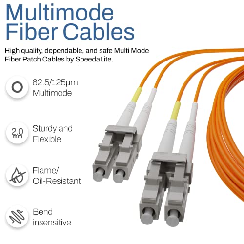 SpeedAlitni UNC 1M LC do LC vlaknaste patch kabel OM1 62.5 / 125 DX LC-LC 1 metar, multimode