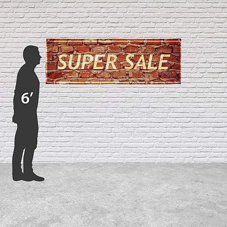 CGSignLab | Super prodaja -Host starbilna opeka teška vanjska vinilna banner | 6'x2 '