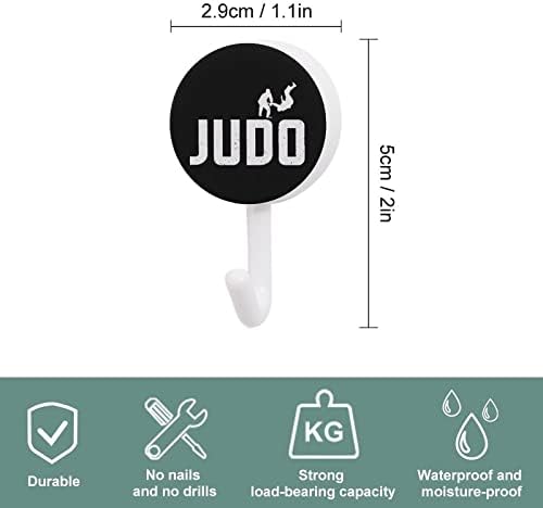 Judo dizajn okrugle plastične kuke za višekratnu ljepljivu kuke za viseći zidne kuke za kuhinju kupatilo