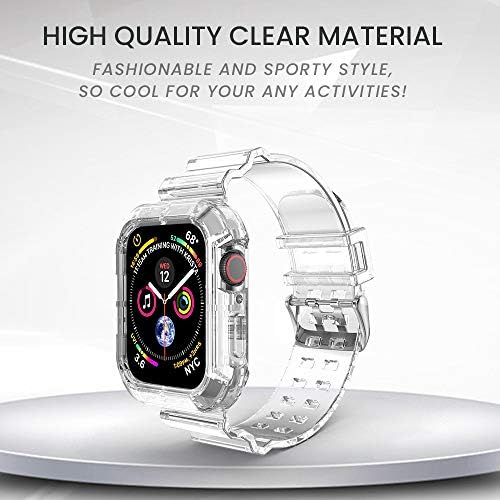 42mm 44mm Clear Apple Watch Band Jelly Crystal BUMPER Case za žene za žene Kompatibilne sa Apple