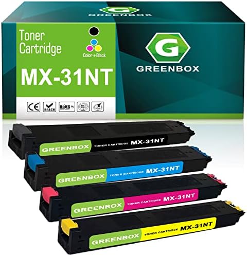 Greenbox kompatibilan MX-31NT toner toner kaseta za oštre MX-31NT MX-31NTBA MX-31NTCA MX-31NTMA MX-31NTYA