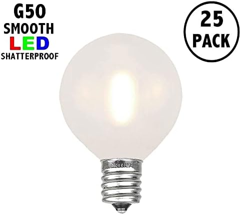 Novost svjetla 25 paket G50 LED plastike filament vanjski Patio Globus zamjena sijalice, mat