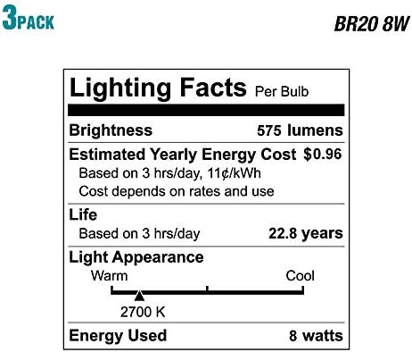 EcoSmart 50-vatna ekvivalentna R20 Prigušiva Energy Star LED sijalica meka Bijela