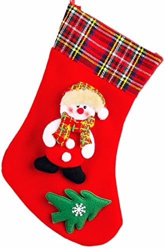 Nekoliko božićna čarapa poklon torba PLAIRSKI LIČNI Flannel srednje božićne čarape Božićni ukrasi Božićno