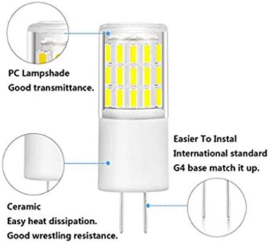 G4 LED Sijalice G4 Bi-Pin Base 3w 12v hladno bijele LED Sijalice,AC/DC 12V,hladno bijele 6000k,bez zatamnjivanja,