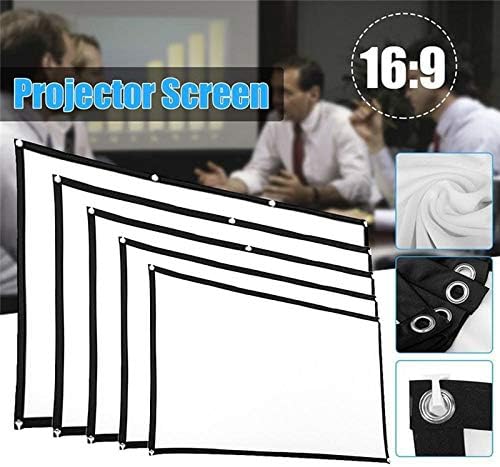 Ekran projektora GPPZM 16: 9 Prijenosni jednostavan sklopivi mekani zavjesa 60/72/84/100/120/150 inčni