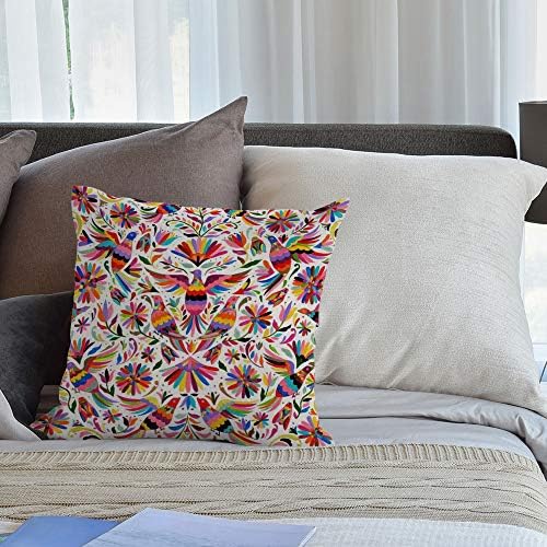HGOD dizajn Meksički dizajn Šareni golubovi fazan jastuk 18 x 18 pamučna posteljina