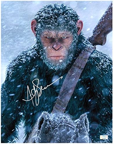Andy Serkis potpisao je rat za Planetu majmuna 11×14 Cezar fotografija