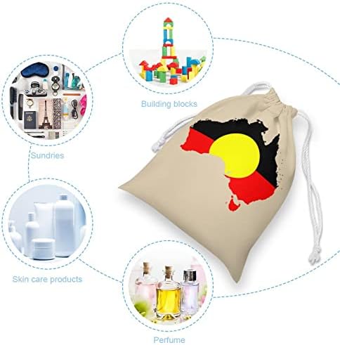 Australska aboriginalna zastava Mapa platna za pohranu torba za punjenje za višekratna torba