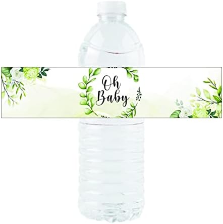36 pakovanja zelenila stil za bebe tuš za tuširanje naljepnica za boce za vodu za dječake Djevojke Djevojke za djecu za tuširanje ukras
