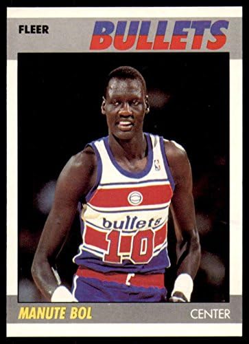 1987-88 FLEER 13 MANUTE BOL Washington Bullets NBA košarkaška trgovačka kartica
