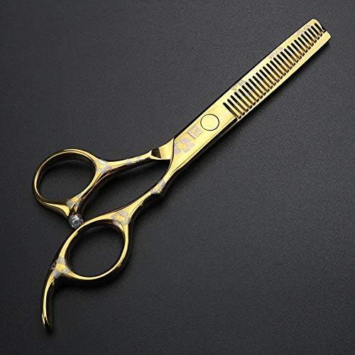 6 inča Profesionalne frizerske škare za kosu stilistički dizajn Zlatni trešnje cvijet rezanja