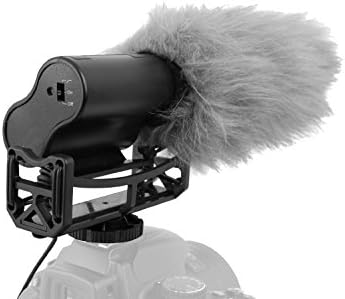 Mikrofon sačmarice sa vetrobranskom stazom i mrtvim mačjim muffom za Canon Eos Rebel T7i