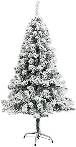 ZPEE 3,9ft Xmas Dekoracija snijega PVC božićno drvce, umjetno sa metalnim štandom jednostavno sastavljanje golog