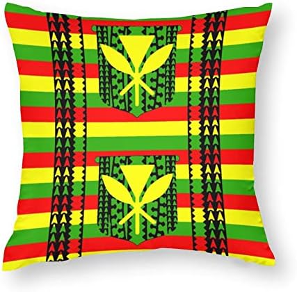 Tribal Kanaka Maoli Set zastava 2 baca jastuk navlake kvadratni jastučni jastučnici za kauču na kauču na kauču