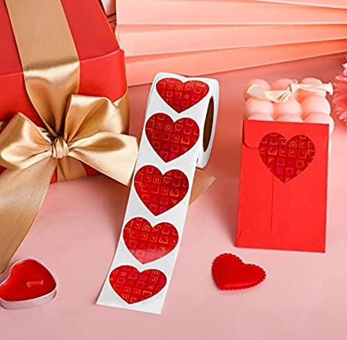Naljepnice za srce, Crvene naljepnice u obliku srca Valentinovo ljubavne naljepnice za ukras