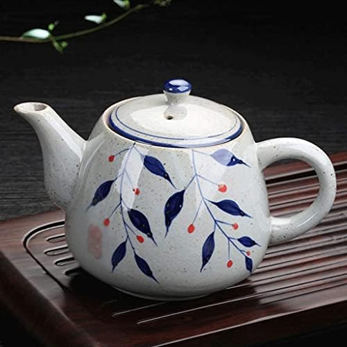 Moderni čajnik retro nostalgičnog dizajna visoke temperature ručno oslikana plava i bijela porculana keramička