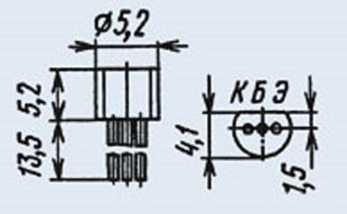 Tranzistori Silicon KT3102IM analoge BCY65, 2N4123 SSSR 50 kom