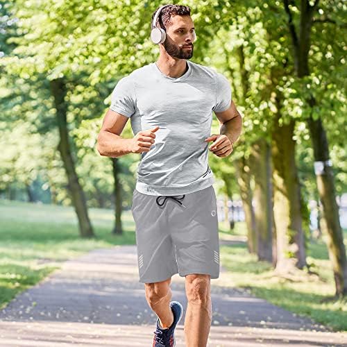 Ihuan Tkanine za teretanu za muške atletske vježbe - Brzi suhi lagani sportski kratke hlače 7 za trčanje