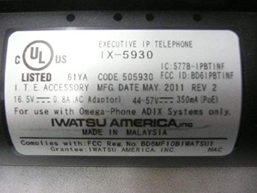 Iwatsu icon IX-5930 505930 30 Gumb Samo-označavanje VoIP telefona sa ekranom i punim dupleksnim zvučnikom