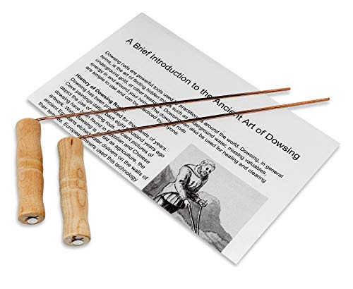 Set Radiestezijskih štapova on the Fly | čisti Bakar | Premium drvene ručke, lov na duhove, podzemna