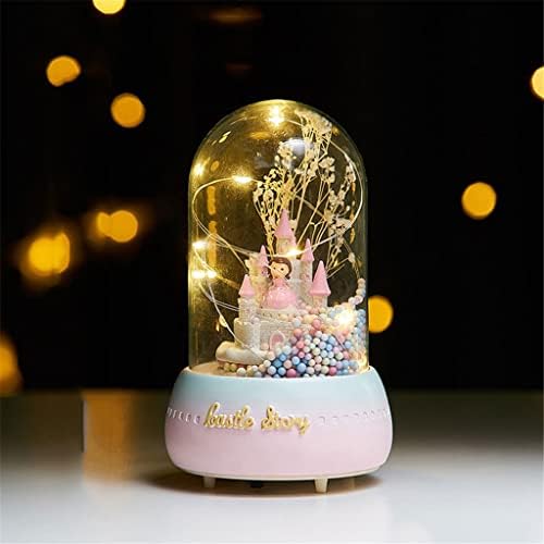 YFQHDD Crystal Ball LED glazba Box Girl Birthday Poklon Početna Dekoracija dječje princeze