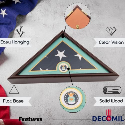 Decomil - američka futrola zahranjene zastava veterana, štand zastava kovčeg, kutija za zastavu Zastava