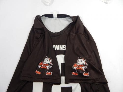 Cleveland Browns 18 Izdana majica za vježbanje smeđu vježbu DP36843 - Neintred NFL igra rabljeni dresovi