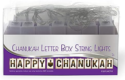 Cazenove Happy Chanukah svjetla za žice, LED ukrasi za Hanuku za dom ili zabavu