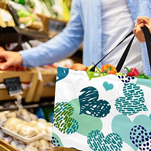 Jdez korpa za kupovinu Heart Pattern višekratna torba za namirnice korpa za veš prenosive torbe za kupovinu piknika