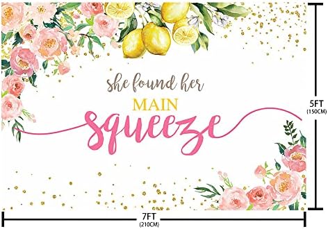 SENDY Lemon Bridal tuš party pozadina našla njen glavni Squeeze dekoracije Mlada da bude vjenčanje angažman