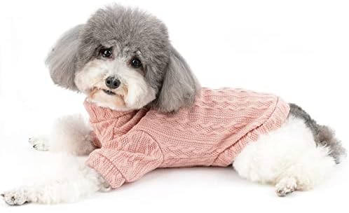 Ranphy malog džemper za pse ljubimci zimske čorbe pletene štene mačka dječak djevojka pasgi duks meka pletena