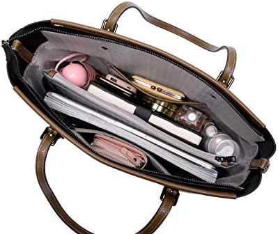 Lady kožna laptop tota torba ured torbica za žene modna aktovka 15,6-inčna radna torba