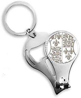 Barokna umjetnost crni bijeli lav list štit za nokte za noktene prsten za ključeve ključeva za
