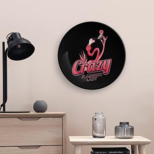 Crazy Flamingo LadyCustom Photo Cjenca Kina Dekorativna ploča Ličnost Keramička ploča za večeru