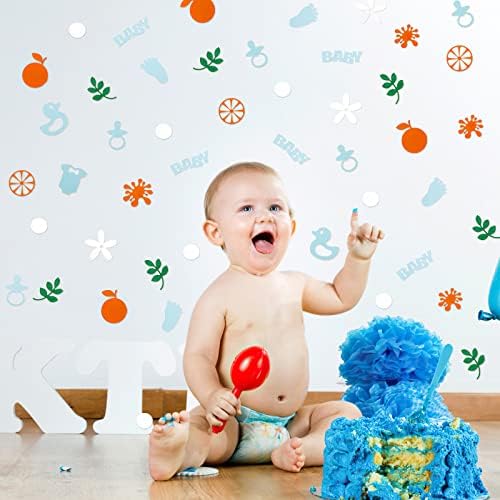 Mali Cutie Baby Decoortions, dekoracije za bebe za dječaka, Spol Otkrivanje konfeta, Plavi