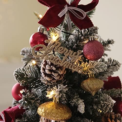 Indyah Božićne umjetno mini božićno drvce, umjetno božićno drvce s borovom konusom, pogodno za dom,