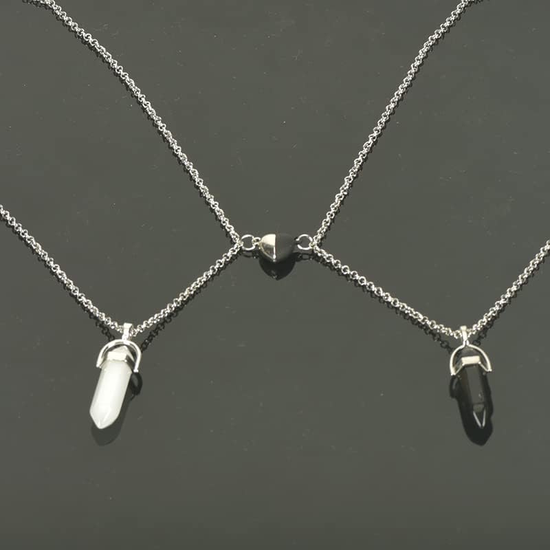 Yallnasl odgovarajući parovi ogrlice za dečka i djevojku magnetna kvarcna ogrlica za muža i ženu