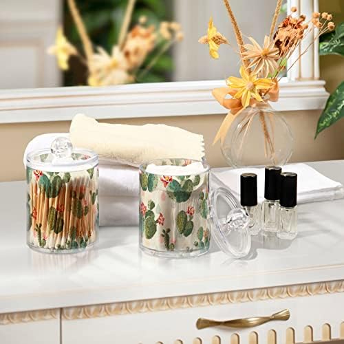 Akvarelni kaktus Cvijeće Pamučni sbori držač kupaonica posude za kupatilo sa poklopcem set pamučnog kugličnog