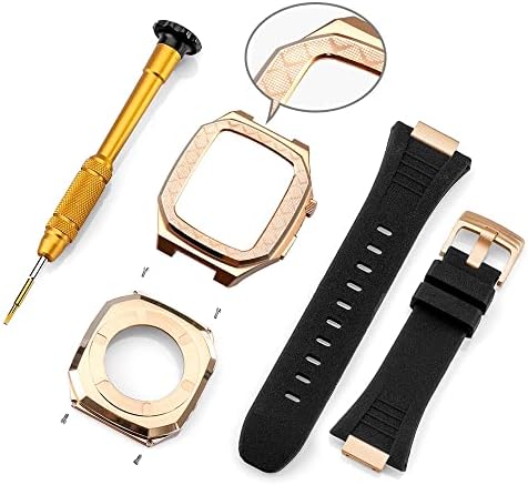 Ekins Modifikacijski komplet Metalni okvir za Apple Watch 8 7 6 5 4 42mm 44mm 45mm Zamjena remena