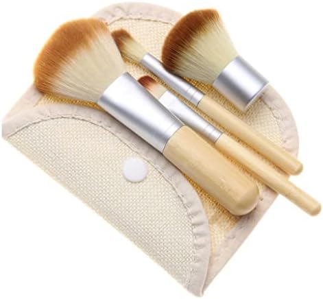 Renslat 4pcs / set bambuo šminka četkica za osnivanje četkica za šminkanje četkice kozmetički
