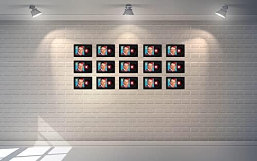 Kreativni okviri za slike 7 Pojedinačni vinil Jukebox snimak sa dvostrukim crnim crnim matiranjem prikazuje