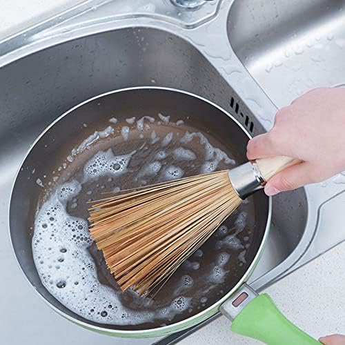 Ključe za suđe od bambusa, drveno čišćenje ribići kuhinje četkica za posudu lonci za sudoper za čišćenje kućišta