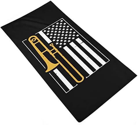 Zastava države Trnombone Microfiber Ručni ručnici super upijajući ručnik brzo suho