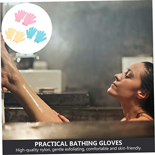 Doitool 3 parove rukavice za kupanje banje Kupatilo Loofah Bath Spužva za kupanje za djecu Piling