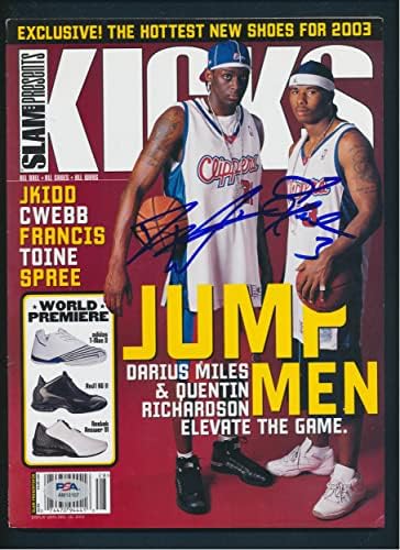 Darius Miles & Quentin Richardson potpisan Magazin autogram PSA / DNK AM13107-potpisanim NBA