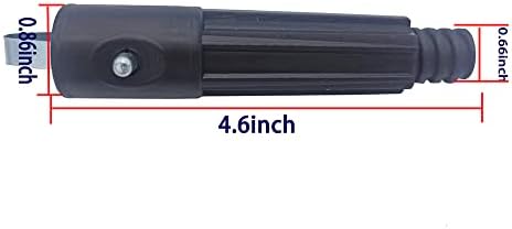Najlonski konusni adapter - stup adapter za stijene unutar promjera 0,83 inča-crno-2pc