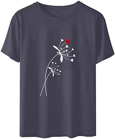 Žene Jesen Ljeto bluza s kratkim rukavima 2023 odjeća modna posada pamučna grafička ručka gornja